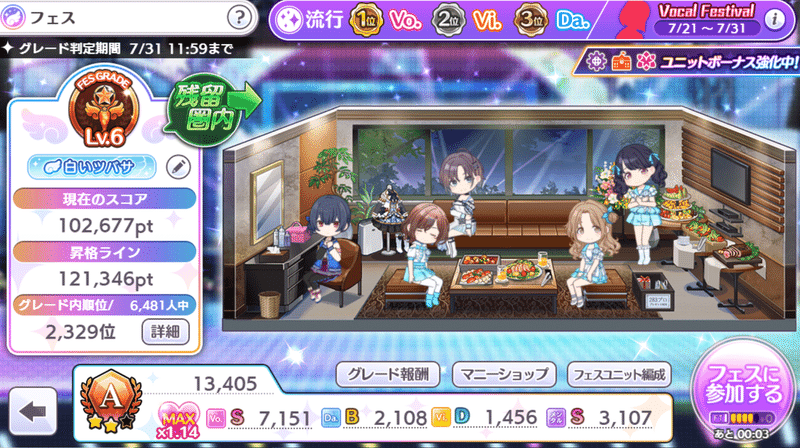 ノクチル編成更新 グレ6残留 拝啓 夏おtんちn諸君ー Note