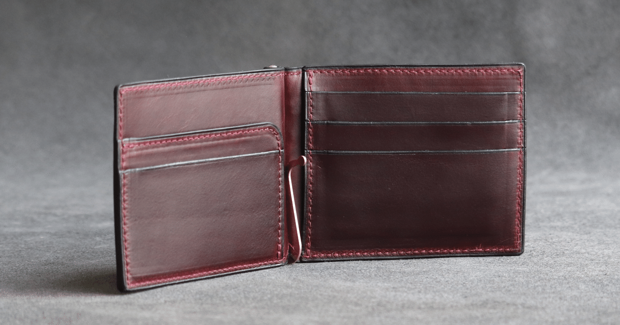 クロムエクセルレザーで作るマネークリップ。再販です。｜BRUSH