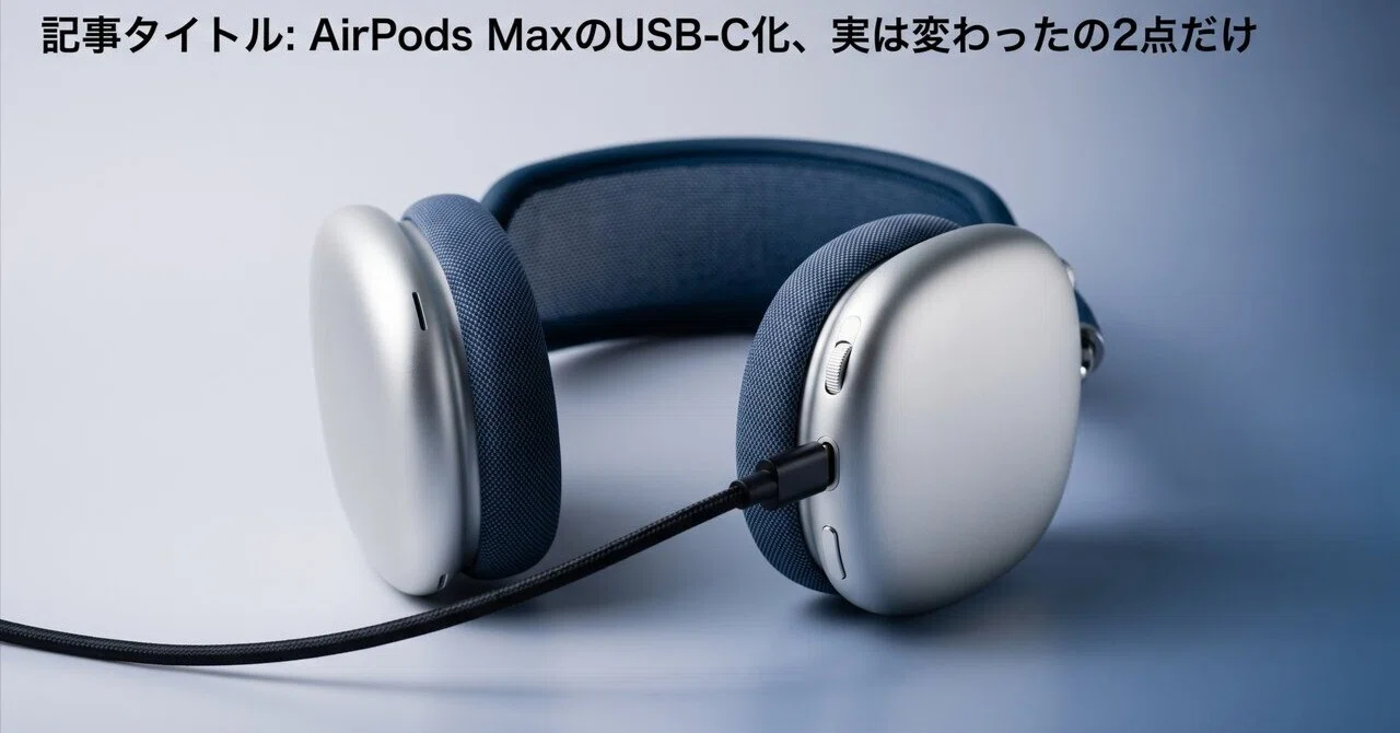 AirPods MAX Type-C仕様 AirPods MaxのUSB-C化、実は変わったの2点だけ｜ちよ | Webクリエイター