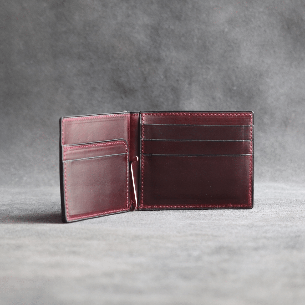 クロムエクセルレザーで作るマネークリップ。再販です。｜BRUSH