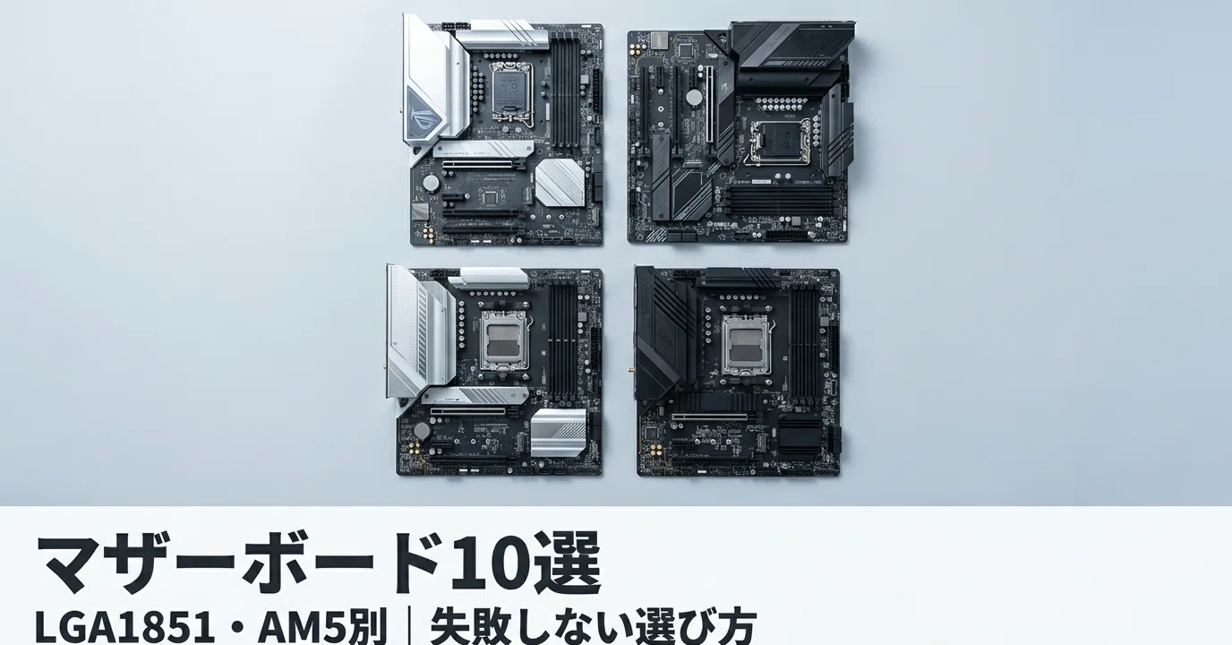 マザーボードおすすめ10選｜LGA1851・AM5のチップセット別で失敗しない