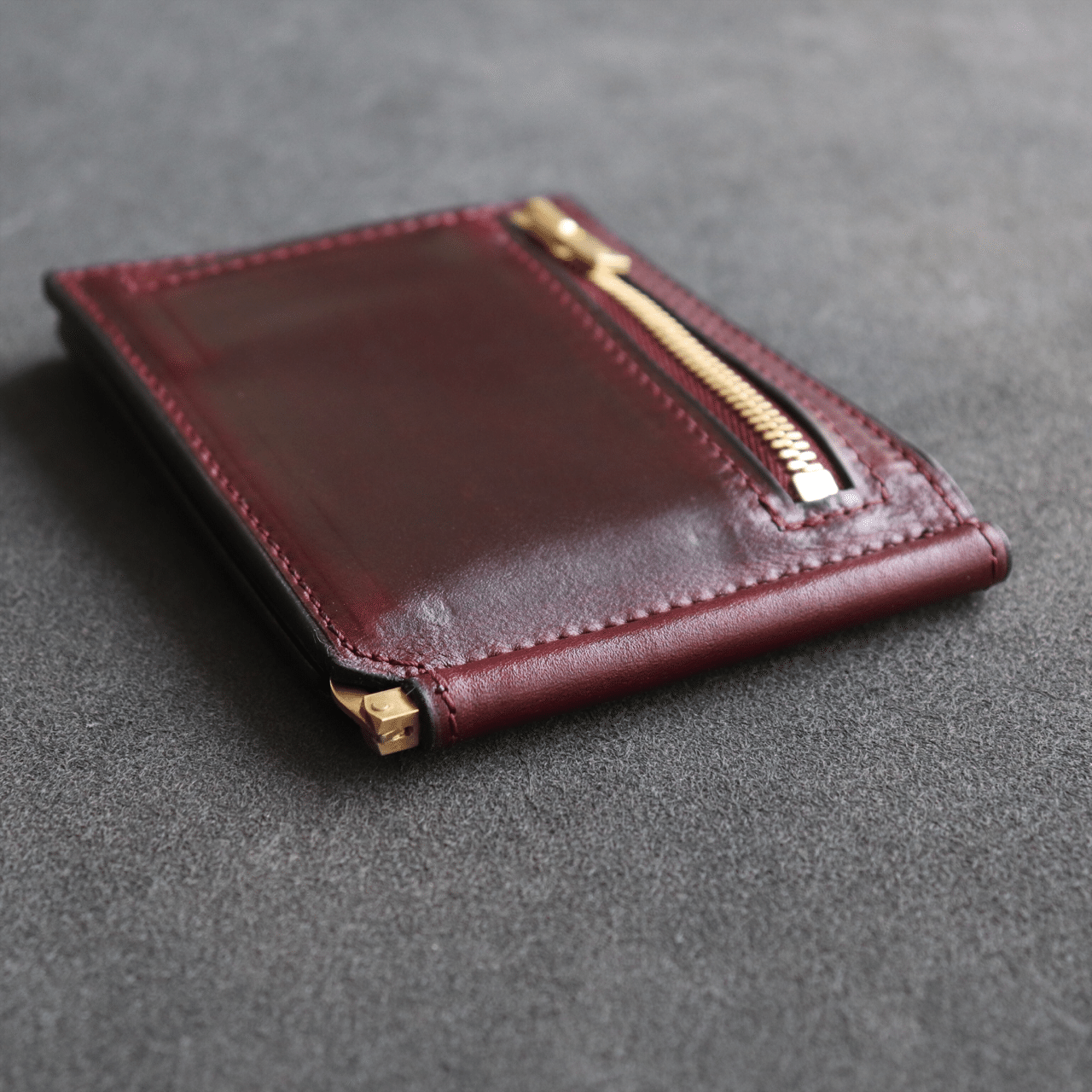 クロムエクセルレザーで作るマネークリップ。再販です。｜BRUSH