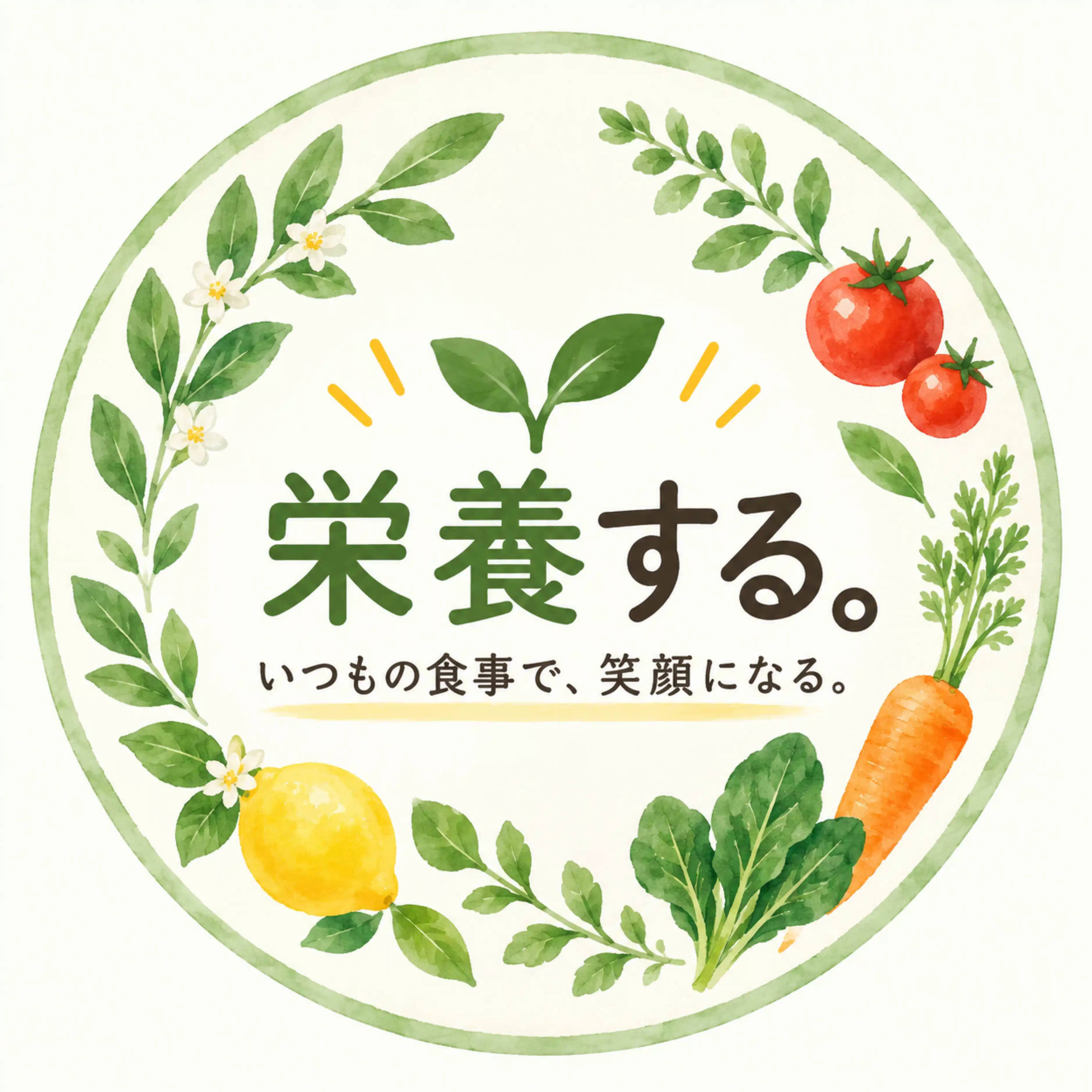 栄養する。