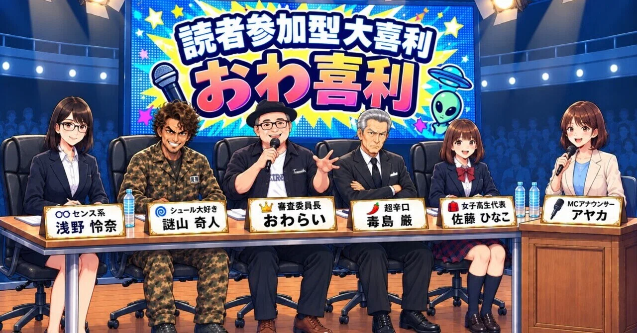 おわ喜利」放送直前SP｜参加型大喜利番組「おわ喜利」