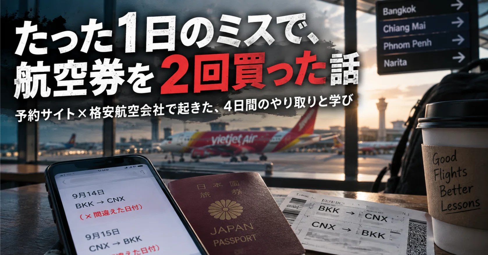 小さな旅 その他の方が購入した場合キャンセルさせて頂きます 航空券の日付を1日間違えた私が、Booking.comと航空会社にたらい回しに