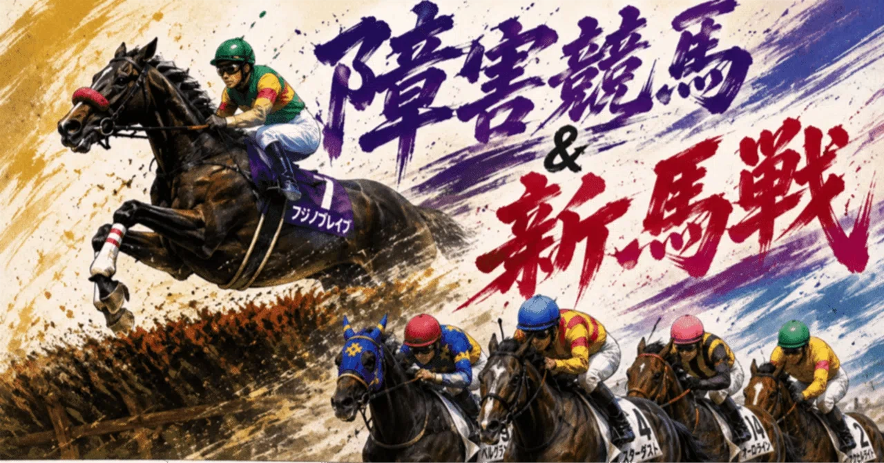 競馬無料予想〜障害未勝利＆新馬戦〜（阪神1R◯△馬単🎯阪神6R ◎〇馬