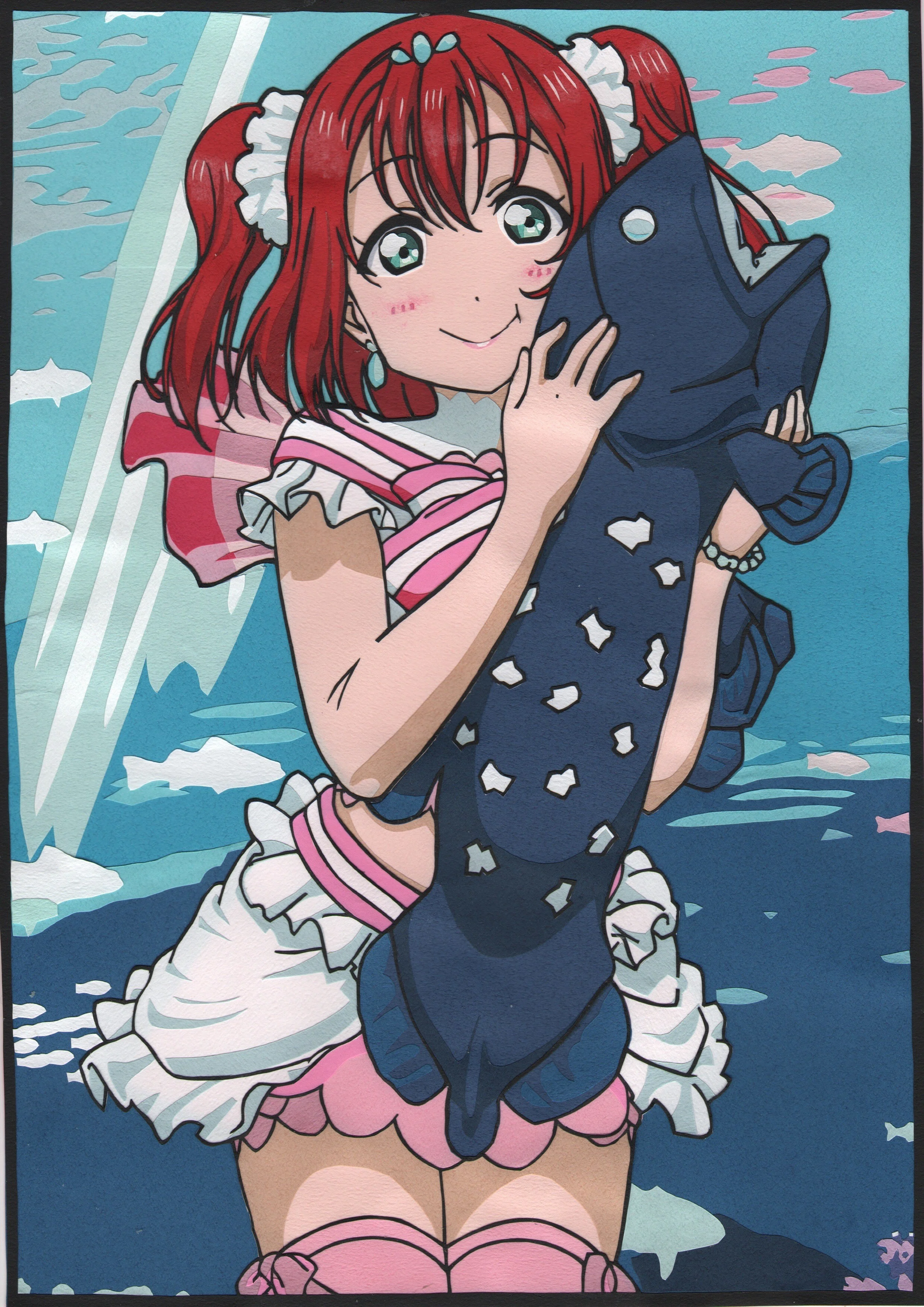 ラブライブサンシャイン 黒澤ルビィ(恋になりたいAQUARIUM) A4カラ