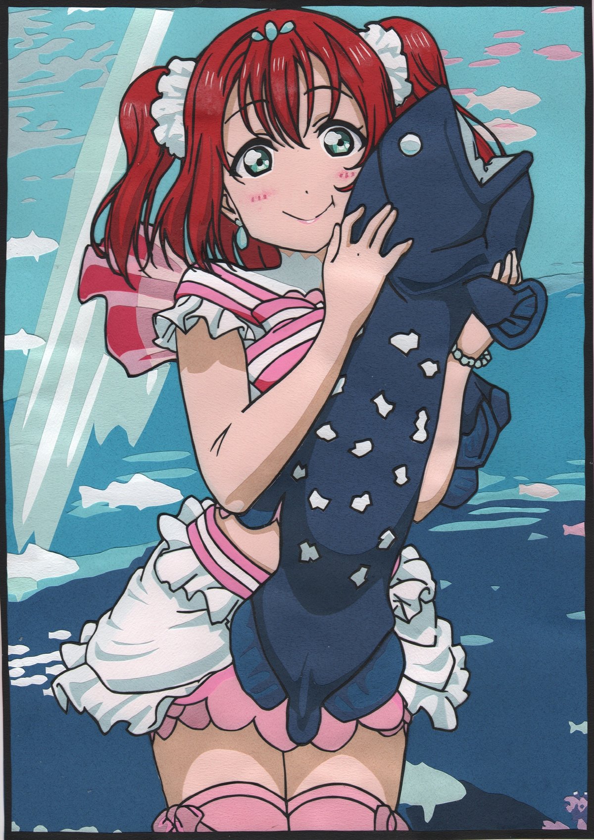 ラブライブサンシャイン 黒澤ルビィ(恋になりたいAQUARIUM) A4カラ