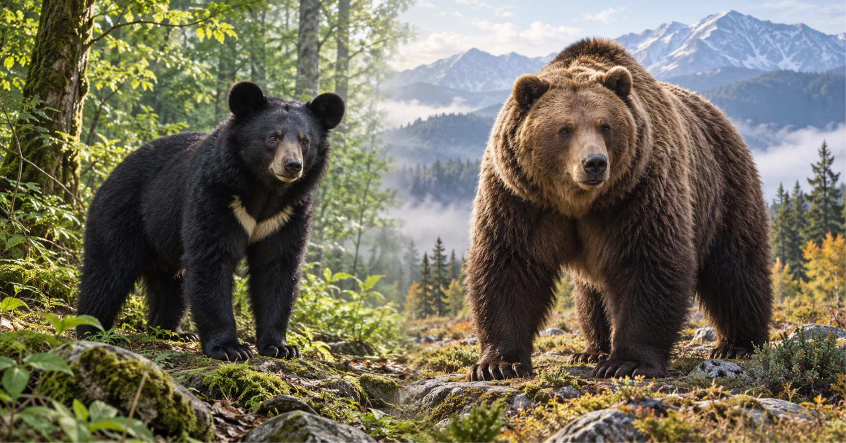 日本の二大クマ🐻 ― ツキノワグマとヒグマの違い｜◐歴史の案内人・AI