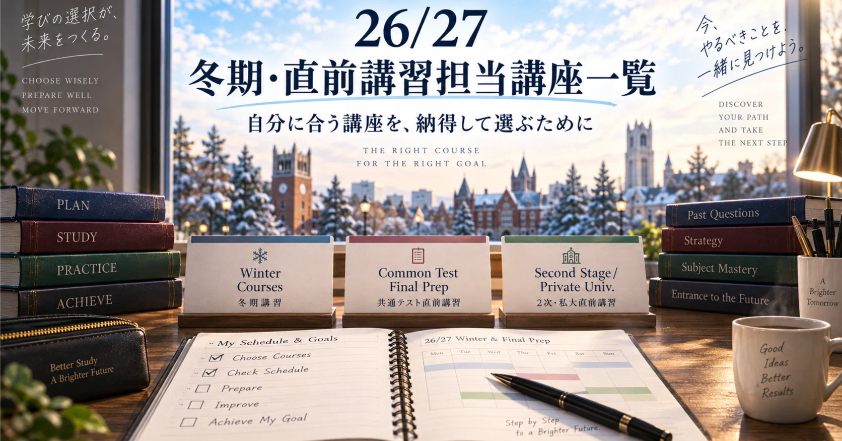 26/27 冬期・直前講習担当講座一覧｜戸澤 全崇