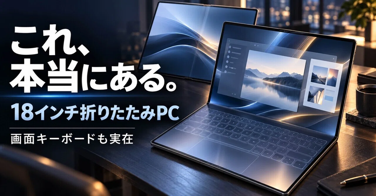 HUAWEI MateBook Foldは本当にある？18インチ折りたたみPC・画面
