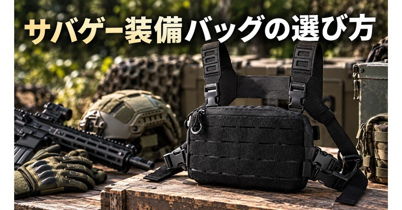 サバゲー装備バッグの選び方｜E-enemo チェストリグ｜カイ｜サバゲー