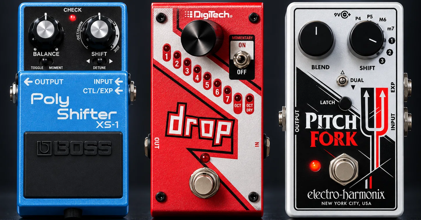 ダウンチューニングペダルはどれが自然？XS-1・Drop・Pitch Forkを比較