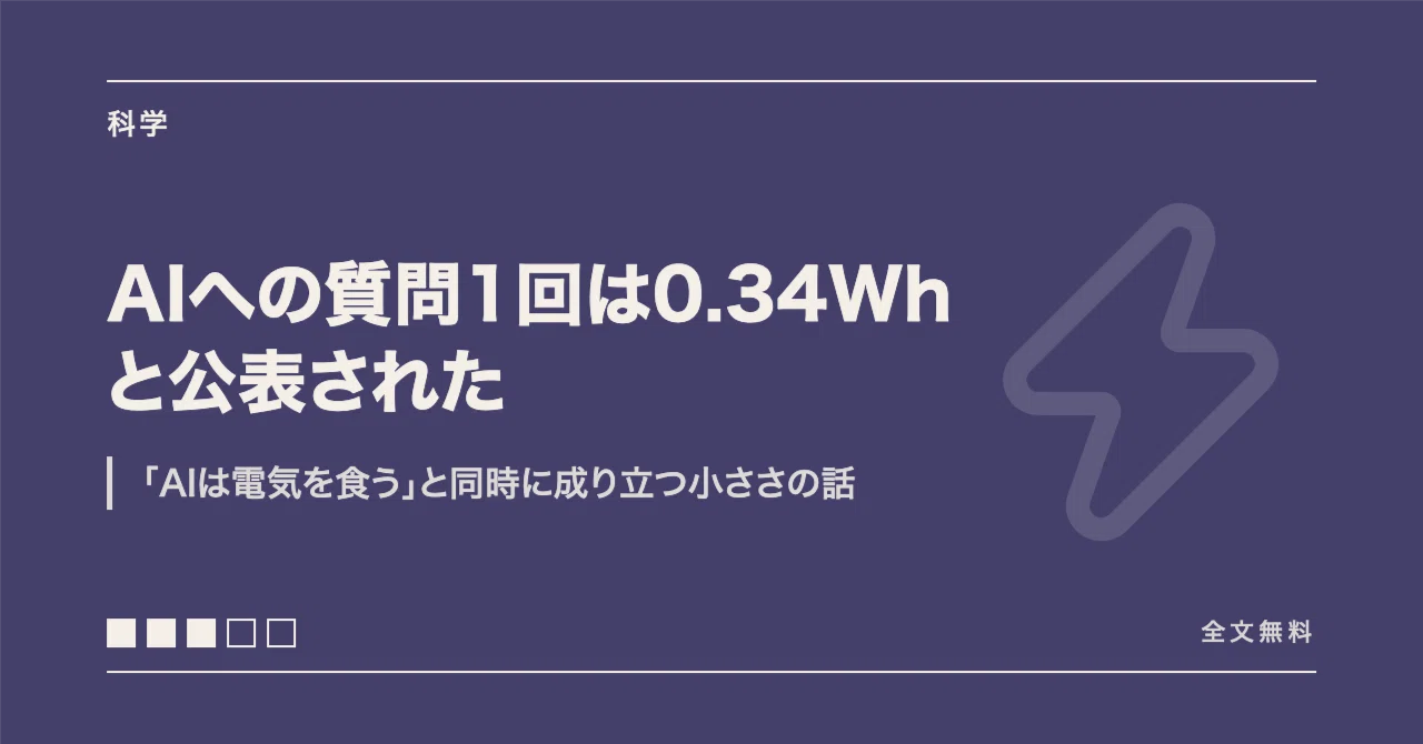 It has been announced that one AI query uses 0.34Wh: A discussion on ...