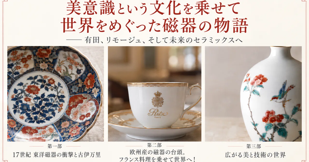 第三部:広がる美と技術の世界—「目のごちそう」から「セラミックスの雄」へ|暮らすように旅する