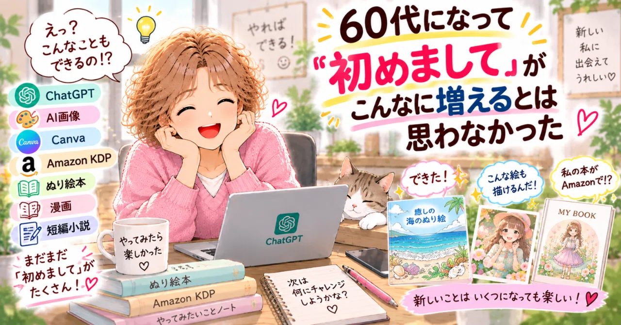 60代になって、「初めまして」がこんなに増えるとは思わなかった｜リカ