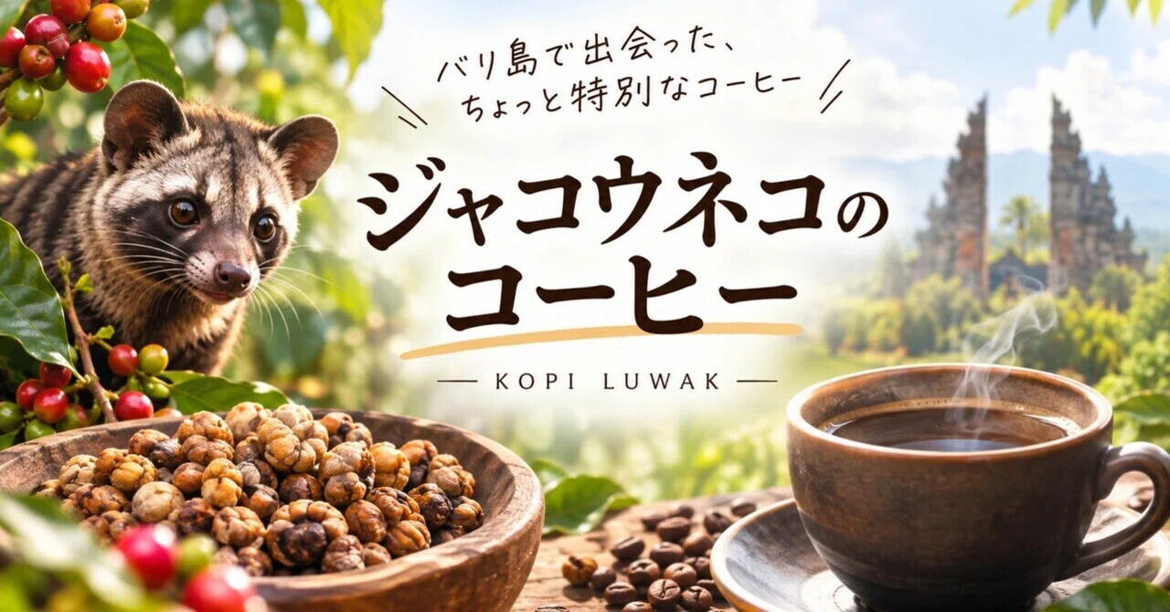 バリ直輸入 ジャコネココーヒー 🇮🇩バリ島で出会った、ちょっと特別なコーヒー。ジャコウネコの