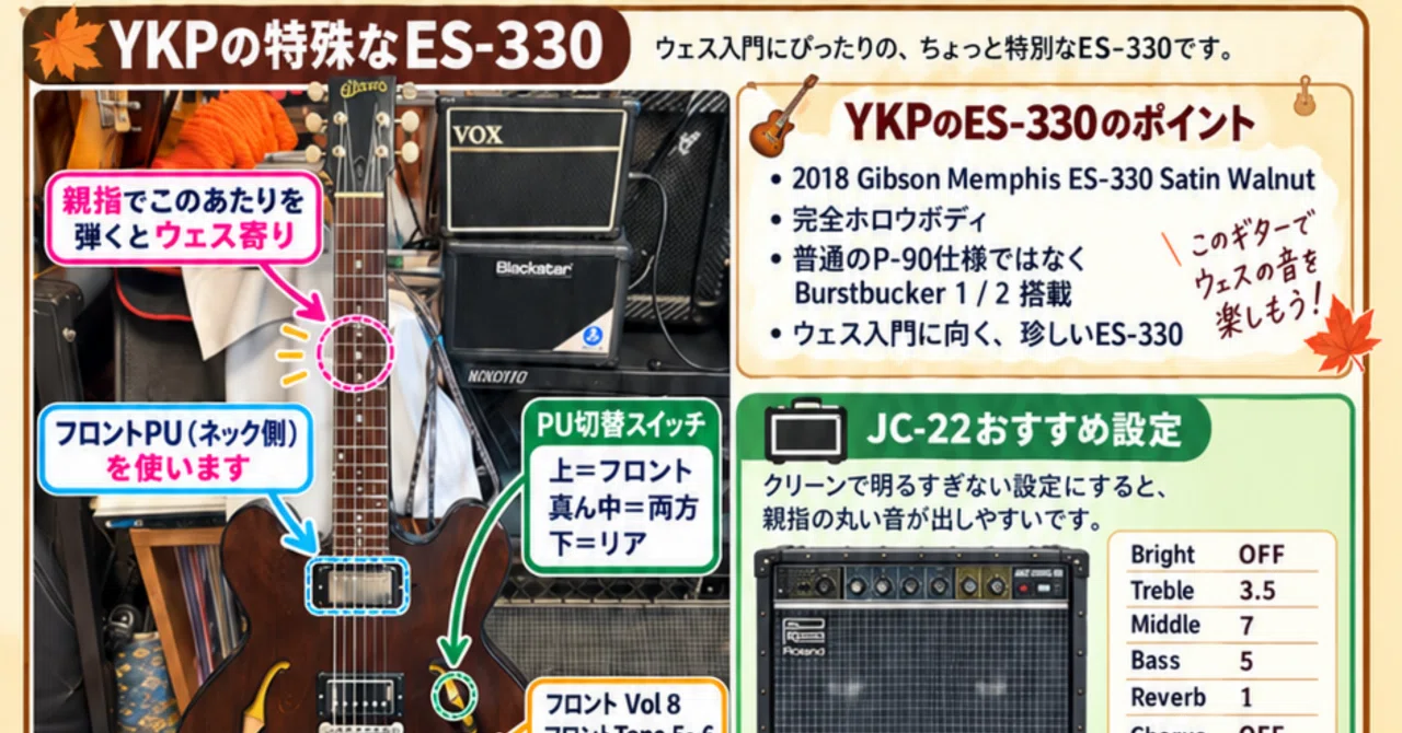 初心者🔰秋からはじめるウェス・モンゴメリー｜ykpsongs