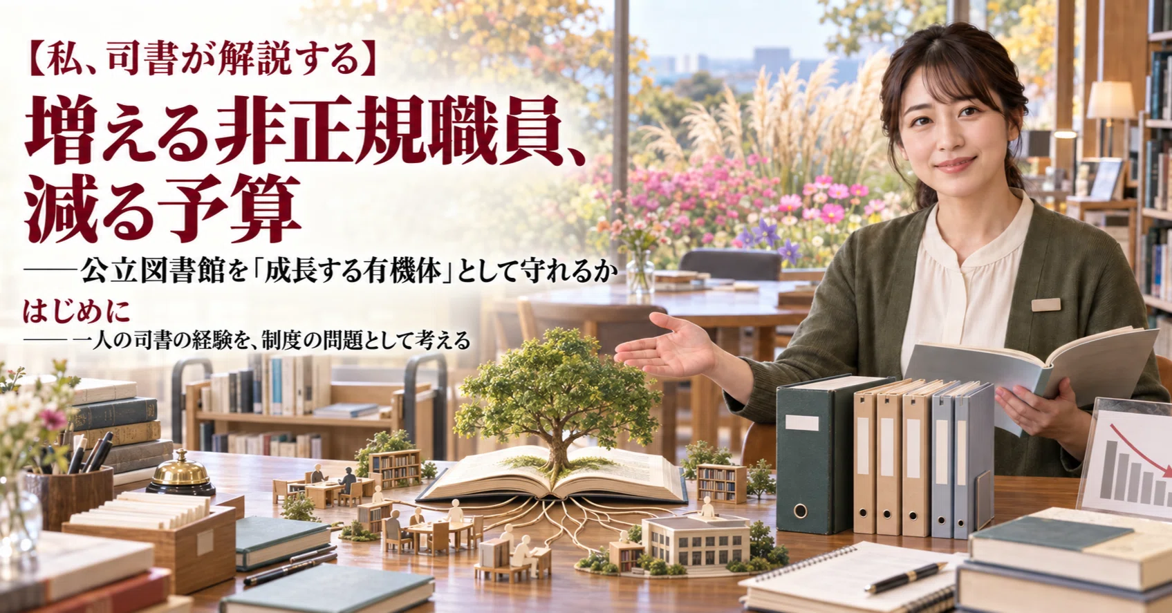 私、司書が解説する】増える非正規職員、減る予算――公立図書館を「成長