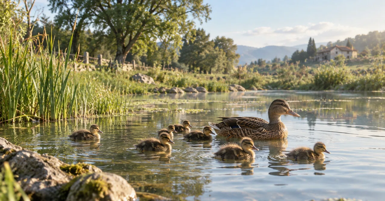 Aries 30 Degrees | A Duck Pond and Its Brood｜eriko