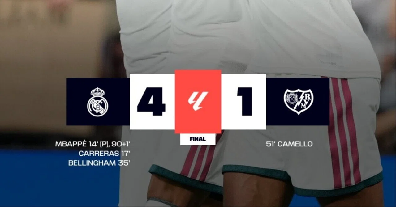 Mbappe scores twice, Bellingham also on target—Real's game management revealed behind the 4-1 win｜Visca Barça