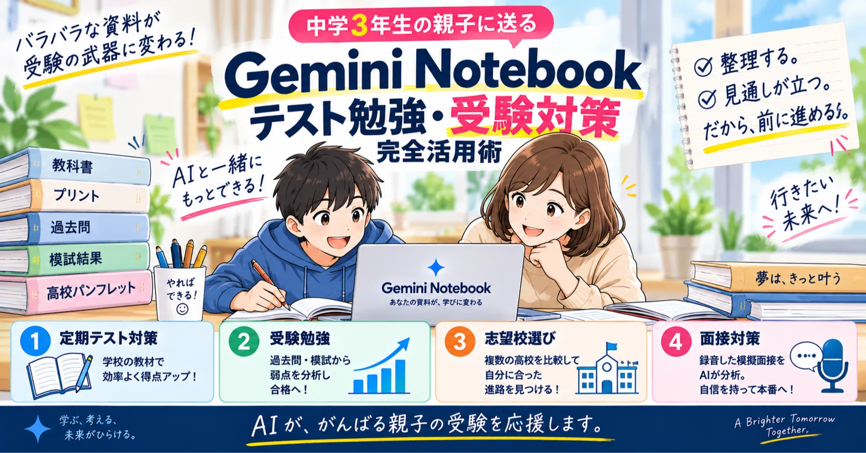 受験生の武器になる。Gemini Notebook「テスト勉強・受験対策」完全
