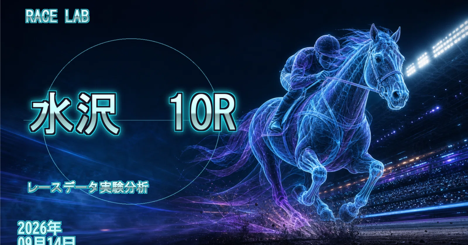 2026年9月14日》馬券未来AIプロジェクトの本命・対抗・穴馬【水沢10R
