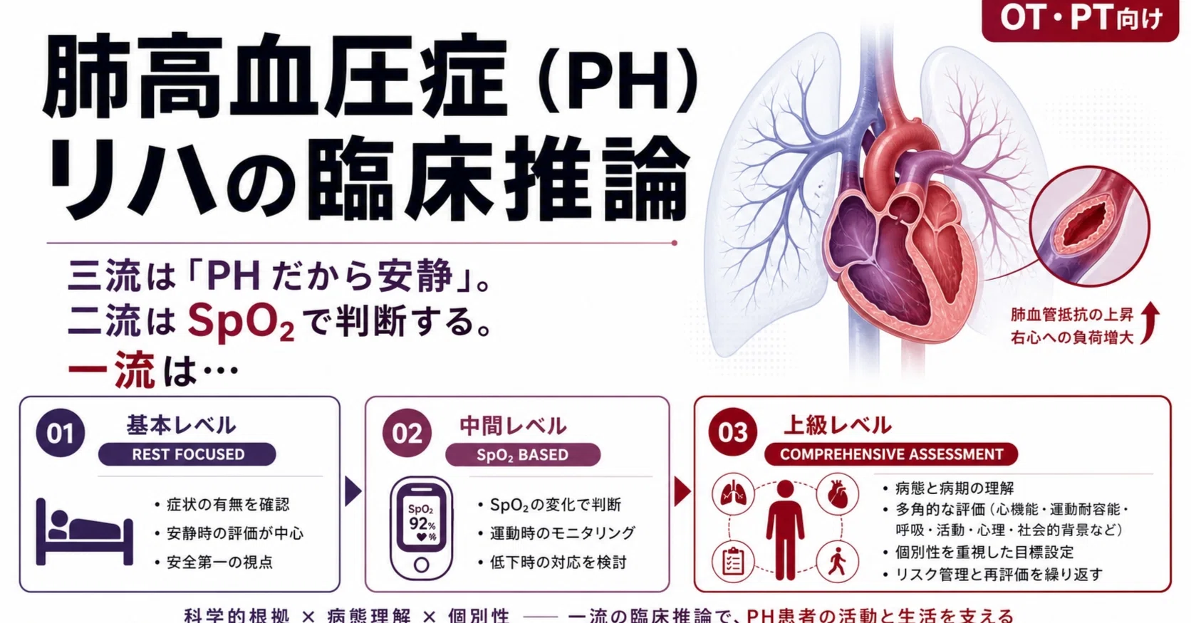 2026年版】肺高血圧症（PH）リハの臨床推論｜三流は「PHだから安静