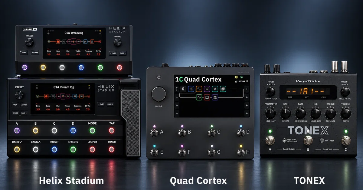 Use Top First Helix Stadium vs Quad Cortex vs TONEX | Comparing the Best Modelers of ...