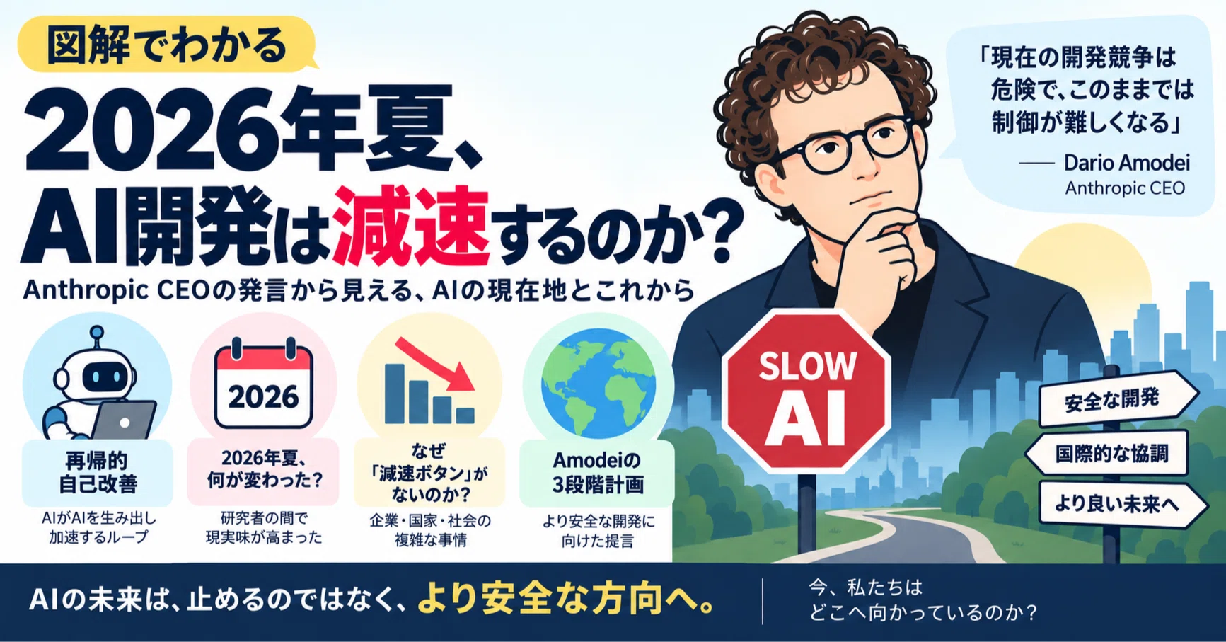 なぜAIを最も速く作っている人たちが、突然「速すぎる」と言い始めた