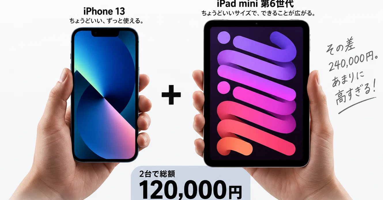 iPhone Duo、ノーサンキュー（笑）――36万円の1台より「iPhone 13＋iPad