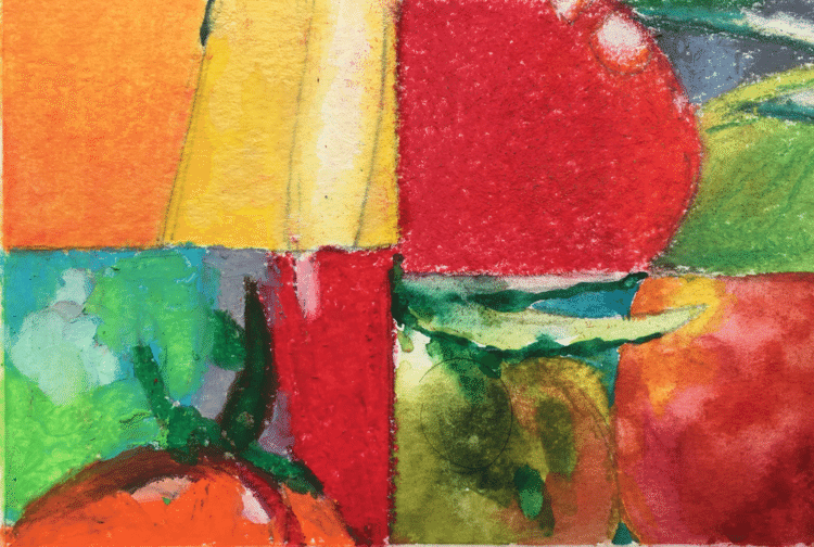 我が家のいきものがかりのおかげで、ベランダを彩るミニトマトは梅雨もまだ明けないのに実がいっぱい！そんなミニトマトをZoomして描いてみました。
画題『トマトもリモート、夏本番！』
#404美術館  #現代アート
#画家　#アーティスト　#トマト
