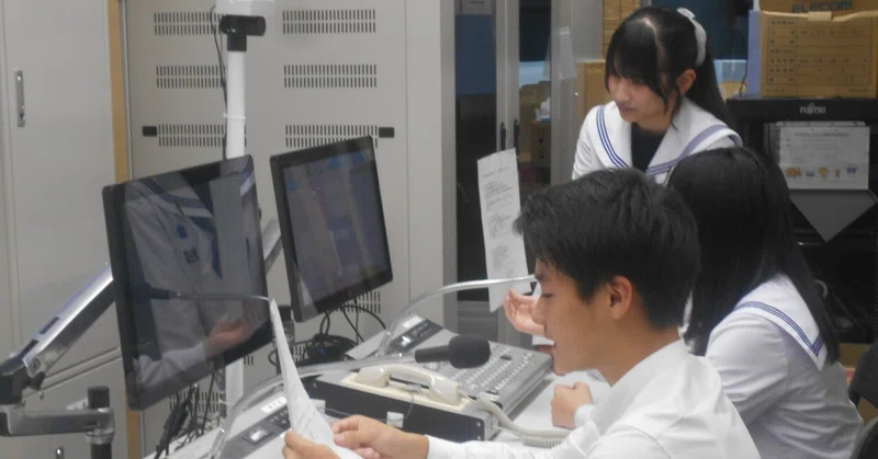 【桐蔭高校】放送局生徒が選挙啓発放送を収録しました