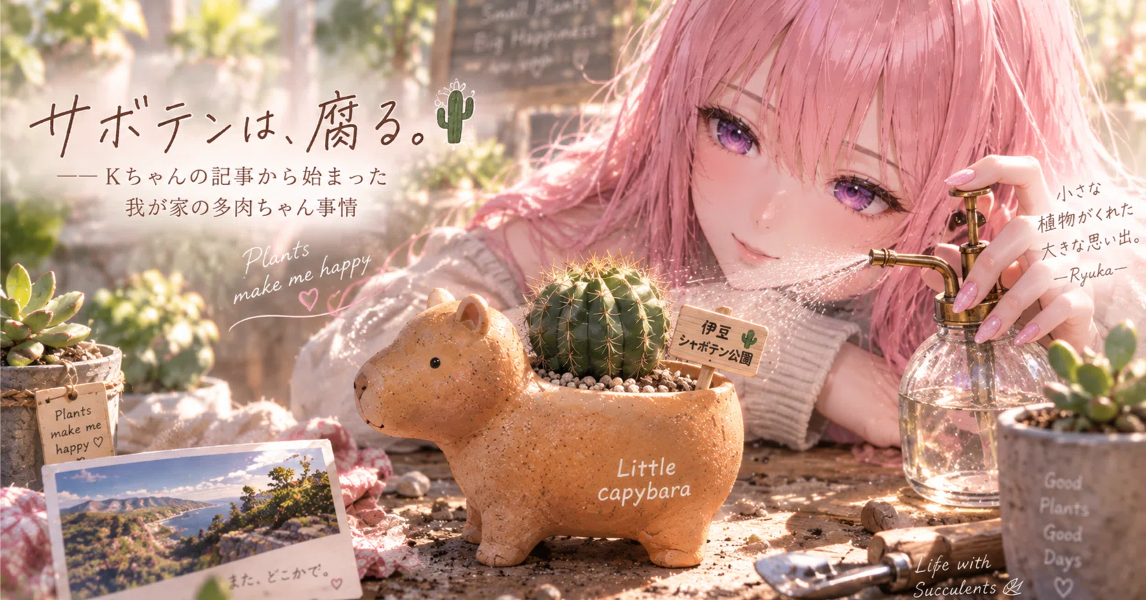 多肉植物とサボテンと｜りゅか