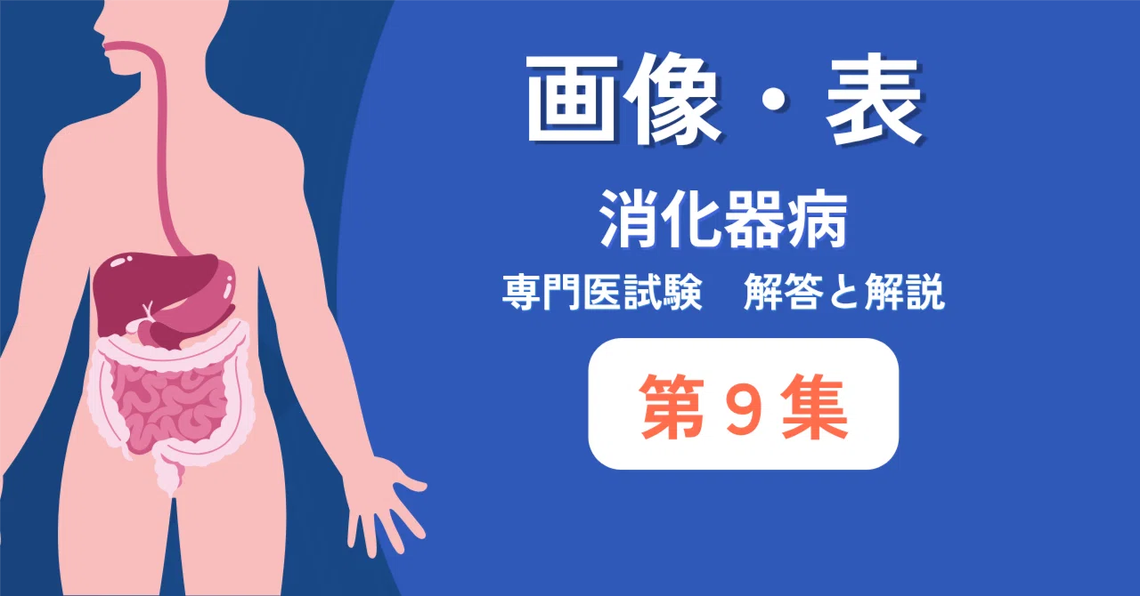 消化器病専門医試験 解答と解説【第9集】画像＋表【2026年10月】｜内