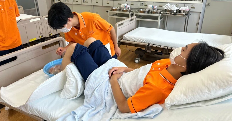 福祉系列２年生　実習の授業を頑張っています⑧