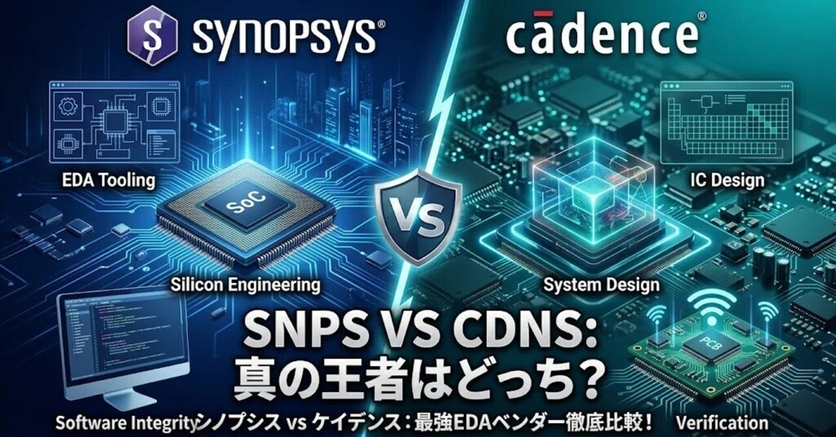 [Competitive Comparison] Synopsys (SNPS) vs. Cadence (CDNS) | Who is ...