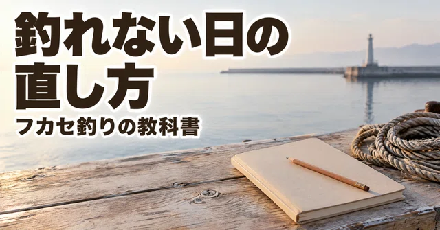 釣れない日の直し方｜フカセ釣りで困ったことから逆に引く、海の上の手順書