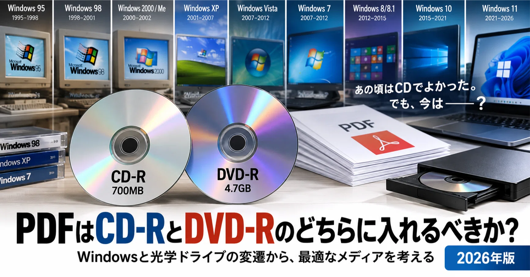 📀 2026年、PDFをCD-RとDVD-Rのどちらに入れるべきか？｜DVD即日コピー