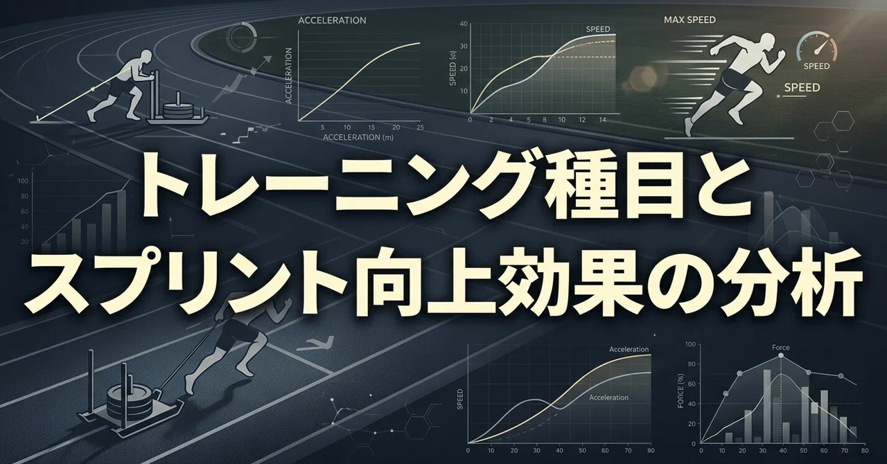 トレーニング種目とスプリント向上効果の分析