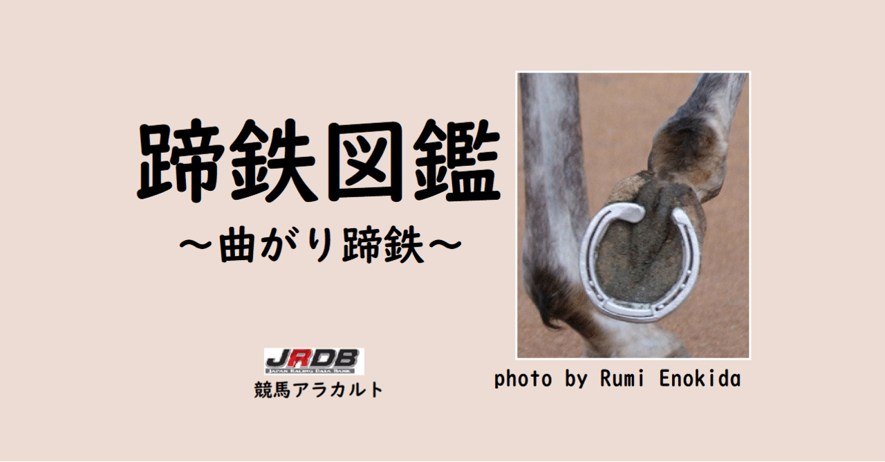蹄鉄図鑑～曲がり蹄鉄～｜JRDB 競馬アラカルト
