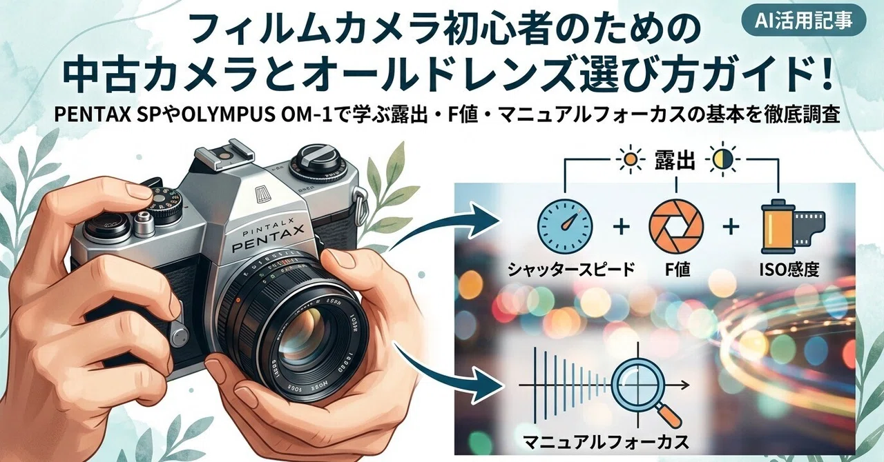 フィルムカメラ初心者のための中古カメラとオールドレンズ選び方ガイド