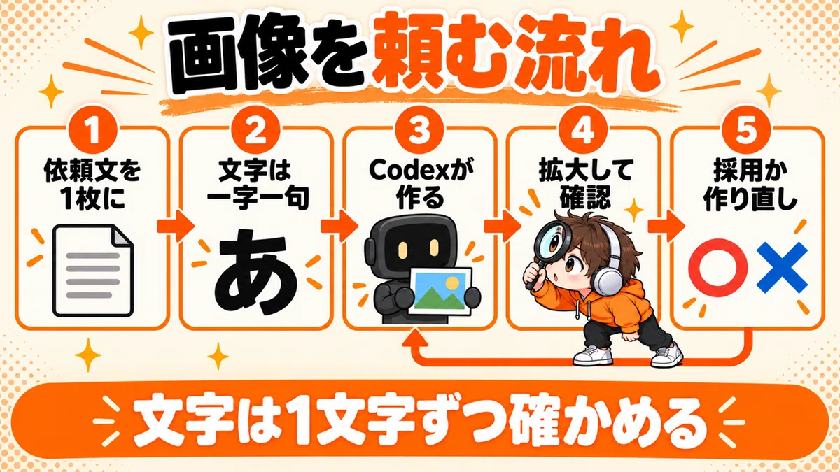 画像を頼む流れ