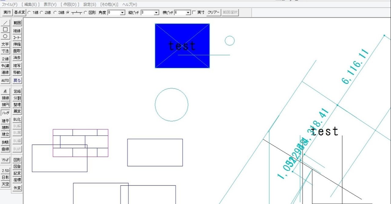 属性変更 図や文字を書込みレイヤに変更する Jw Cad超初心者道場 Jwcadの使い方