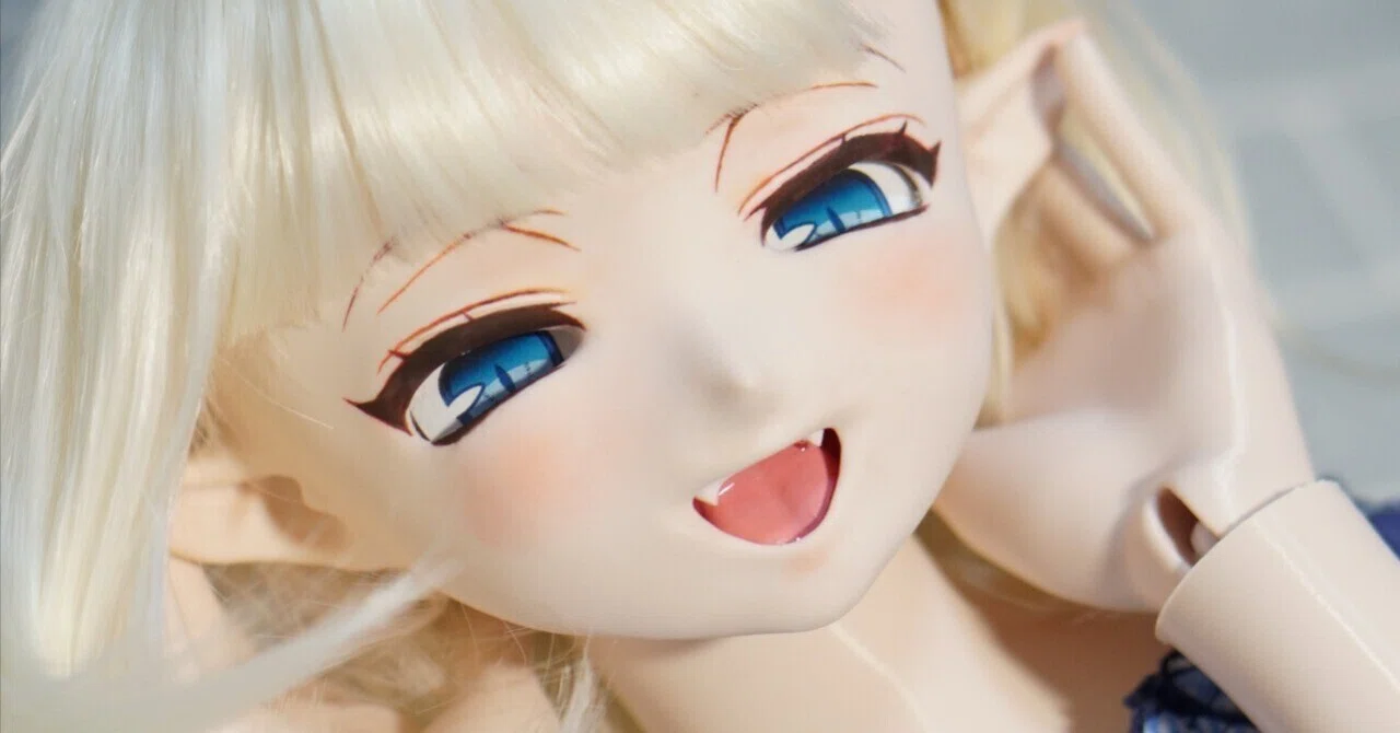 100cm 3Dプリンター製 球体関節人形 白エルフちゃん オーナー様募集
