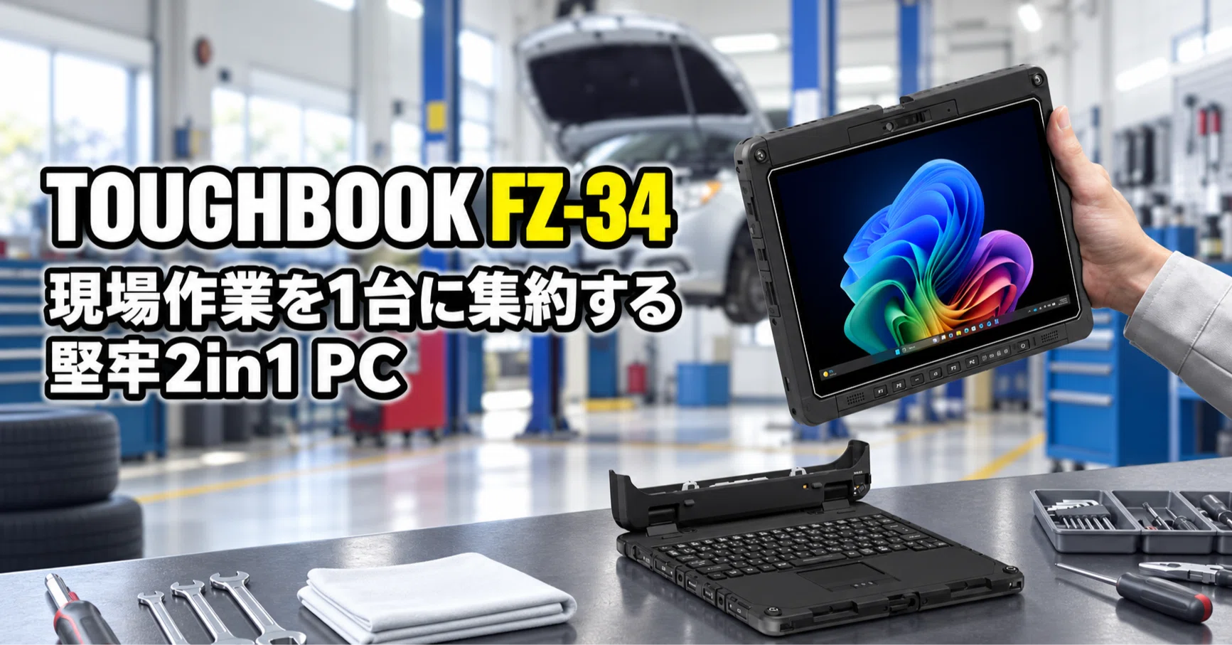 パナソニック TOUGHBOOK FZ-34 のレビュー・口コミ評判と特徴 現場作業