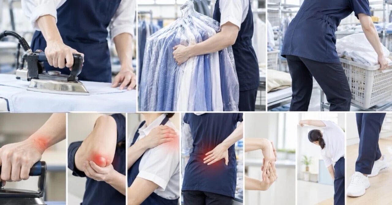 [Dry Cleaners] Specific Pain in Wrists, Elbows, Shoulders, and Lower ...