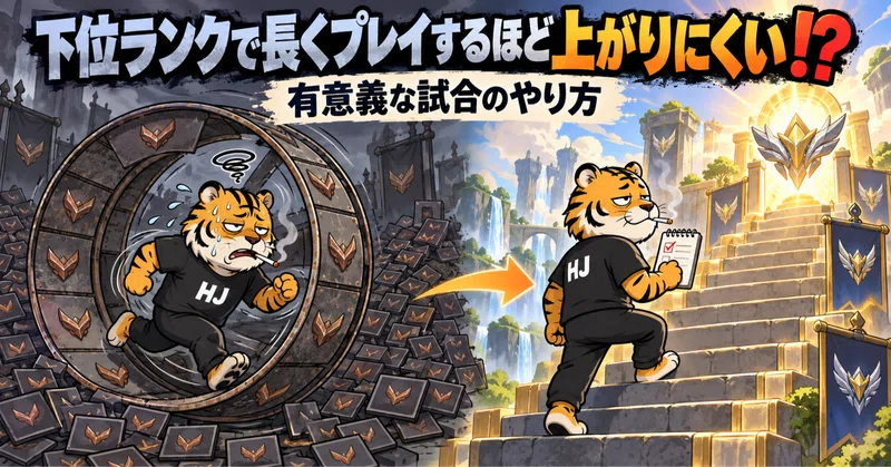 lol-下位ランクで長くプレイするほど上がりにくい⁉️有意義な試合のやり方について