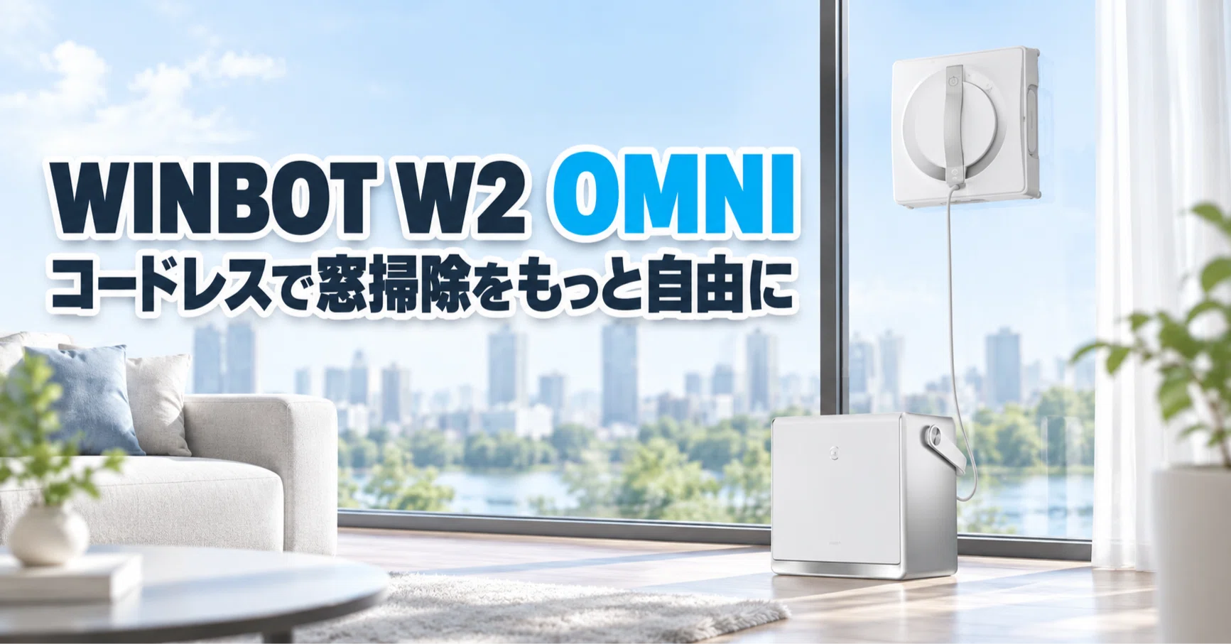 ECOVACS WINBOT W2 OMNI のレビュー・口コミ評判と特徴 W2S PRO OMNIと