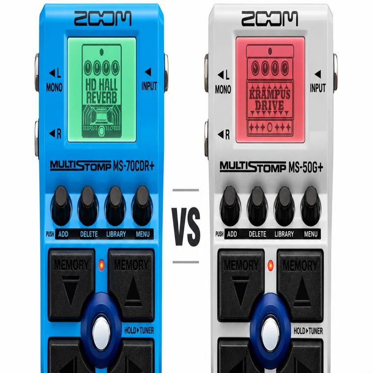MS-70CDR+ vs MS-50G+｜ZOOM MultiStompは結局どっちを買うべき